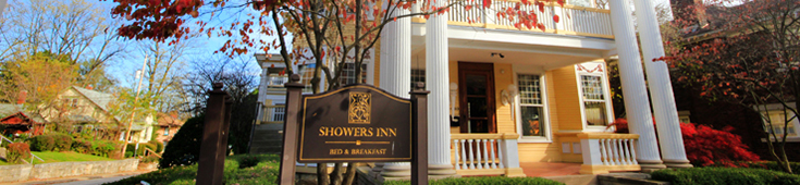 The IU Showers Inn front.